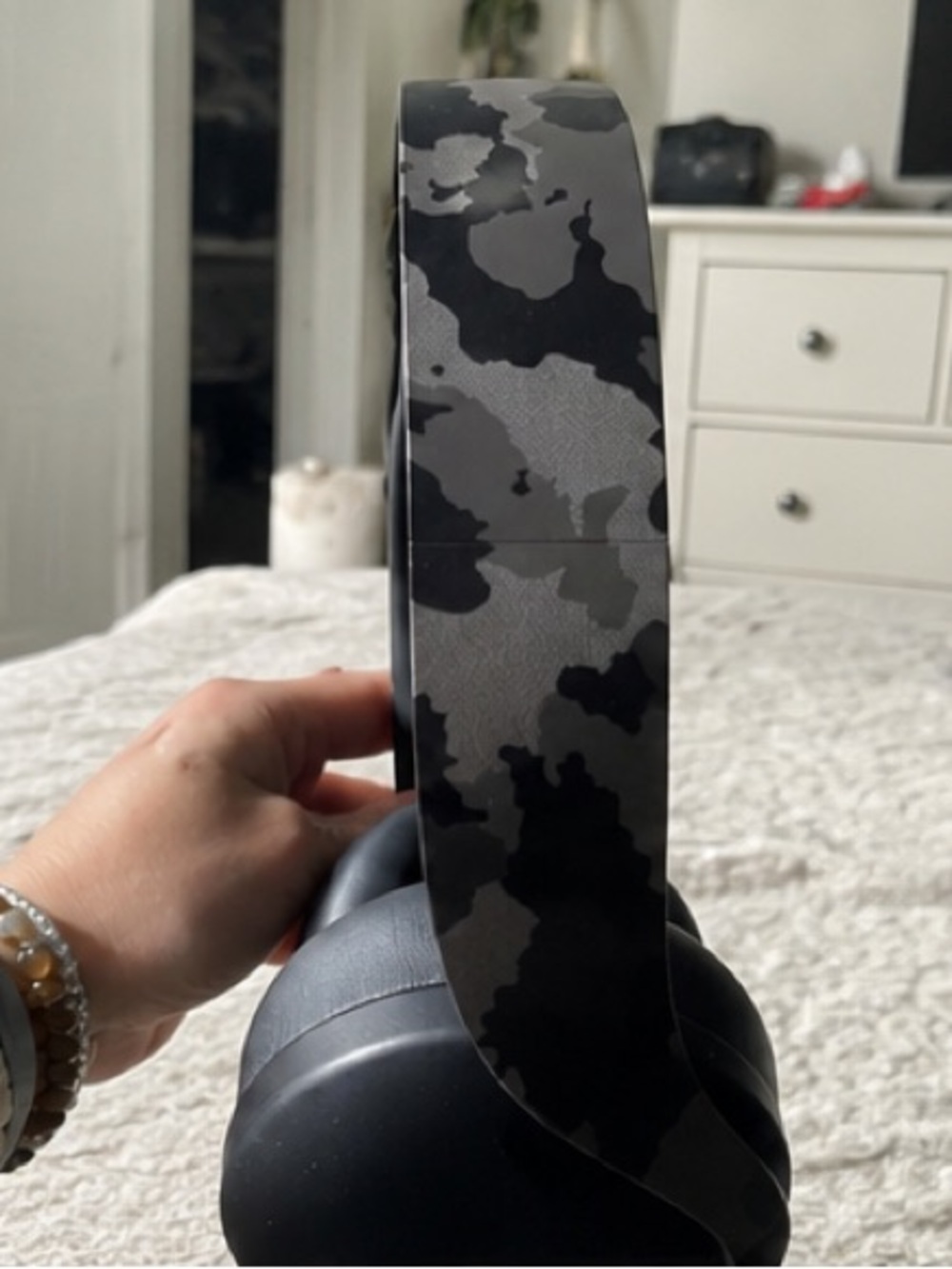 Sony Camo Over-Ear Wireless Headphones Black Grey